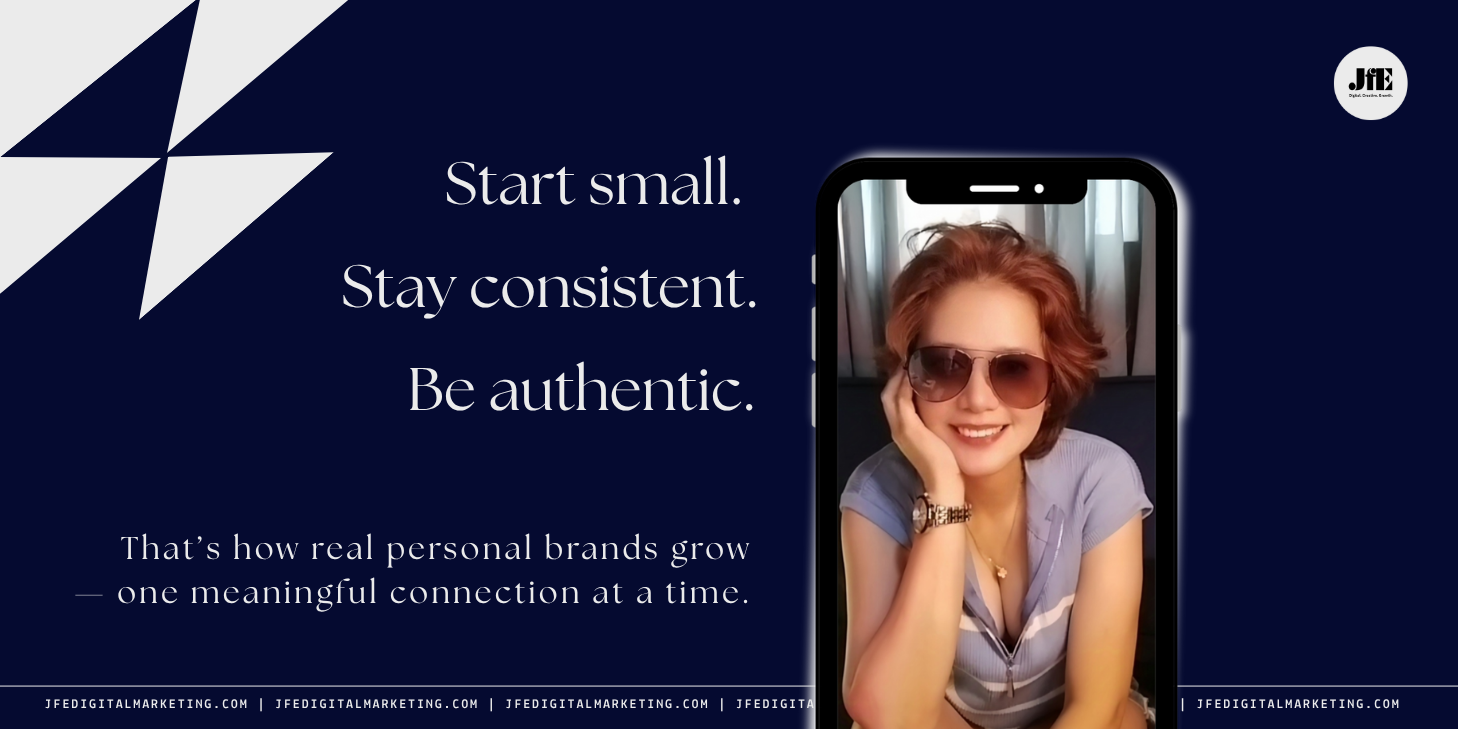 Your personal brand isn’t about fame — it’s about trust, value, and authenticity. Start where you are, with what you have, and show up as you3.